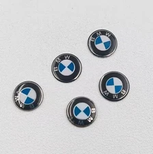 2 Stk. | 11mm BMW Schlüssel Emblem Logo selbstklebend Aluminium