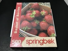 Springbok - Basket of Berries - 500 Piece Springbok Jigsaw Puzzle - New/Sealed