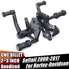 CNC Forward Controls Fatboy FLSTF Heritage Softail FLSTC FLSTS Slim Deluxe 00-17