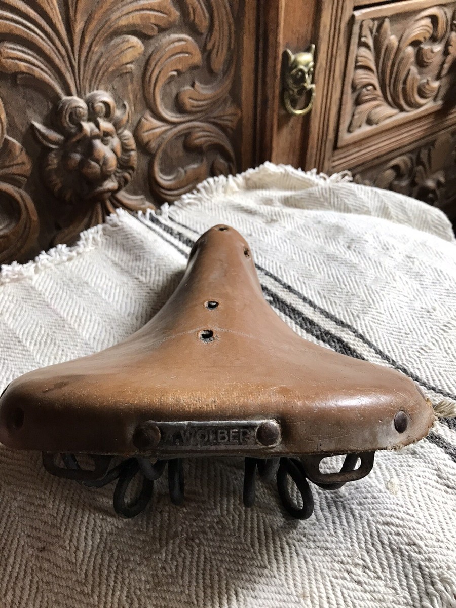 Selle Vélo Ville Vintage Wolber – Marron, Fabriquée En France