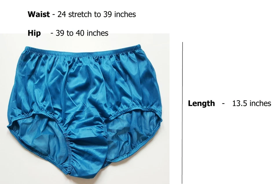 XXL Plus Size Nylon Panties Briefs Comfort Soft Unisex All 2XL Waist 24-39" Lot - Image 2 of 4