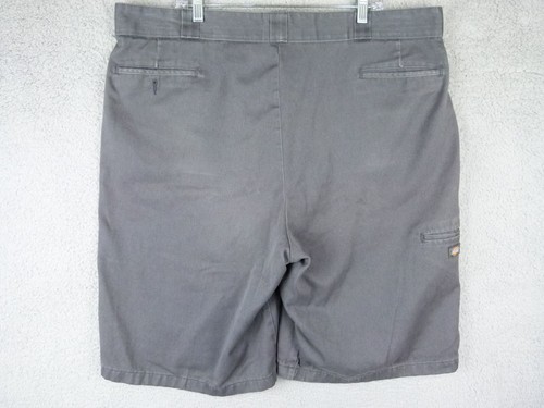 Dickies Mens 44x13 Gray Polyester Cotton Blend Work Shorts - Worn - Picture 6 of 8