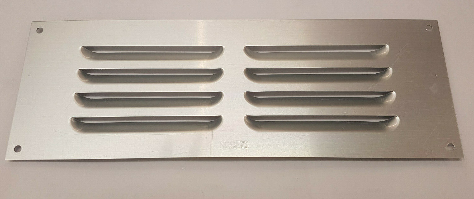 Map Louvre Vent 260x89 (for openings 229x76mm)  anodised aluminium (part 953-31)