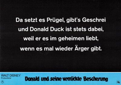 Donald und seine verrückte Bescherung ORIGINAL Aushangfoto Walt Disney / D. Duck