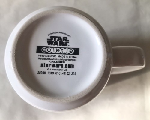 Par de 2 tazas de café de cerámica de galería Star Wars personaje Yoda Chewie - Imagen 7 de 12