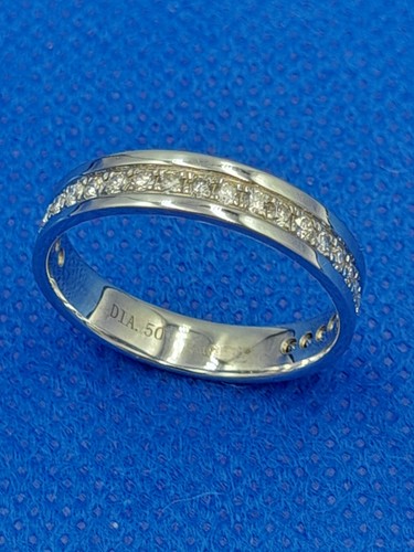 H Samuel 9ct White Gold 0.50 Carat Diamond Ring Size N.5 / O New Rhodium 2.90g - Picture 16 of 16