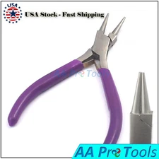 Stainless Round Nose Jewelry Pliers 5.5" - Jewelry, Gems Beads Silver Wire, New