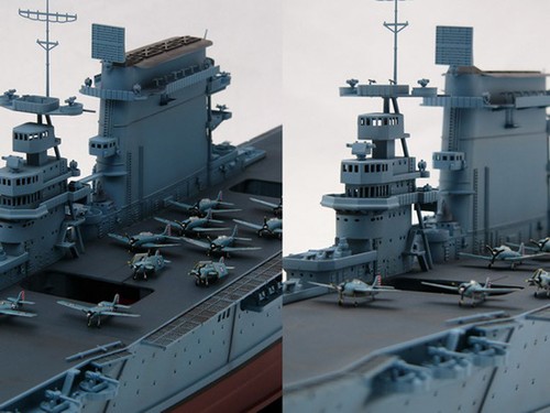 USS CV-2 LEXINGTON CARRIER 05/1942 1/350 envío trompetista modelo kit05608 - Imagen 4 de 12