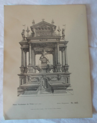 Zeichnung von Hans Vredeman de Vries - Verlag Hirth - Renaissance No. 227 Druck