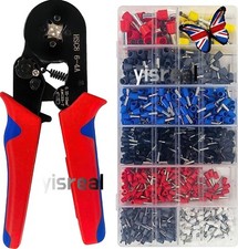 UK Ferrule Crimper Crimping Plier Tools Kit 1200pcs Wire Terminal Connector Set