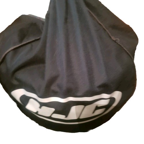 Womens HJC IS-2 Cruiser Half Helmet -Black White Floral Sun Visor & Carrying Bag - Picture 16 of 16