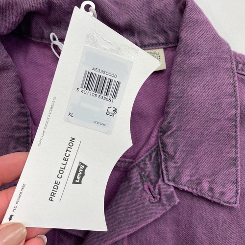 RRP 140€ Levi's Orgullo Hombre Violeta Vaqueros Liberation Camionero Talla XL - Imagen 5 de 10