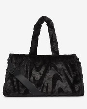 Nike Sportswear Faux Fur Tote Bag Women's Sports Casual Bag Black NWT FZ1323-010