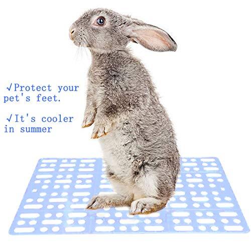 4Pcs Rabbit Cage Mats Small Animal Plastic Feet Pads Floor Mat for Pet