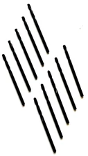 #41 HSS SCREW MACHINE DRILLS W/135 DEG POINT - BLACK - NACHI 563 - 10 PIECES
