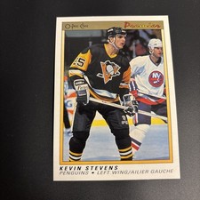 1990-91 O-Pee-Chee Premier - Kevin Stevens #111 (RC)