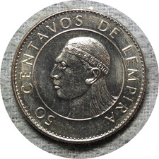 elf Honduras 50 Centavos 1978  Chief Lempira
