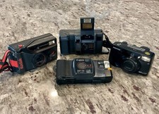 Lot of 4 35mm Film Cameras Kodak Canon Pentax Untested