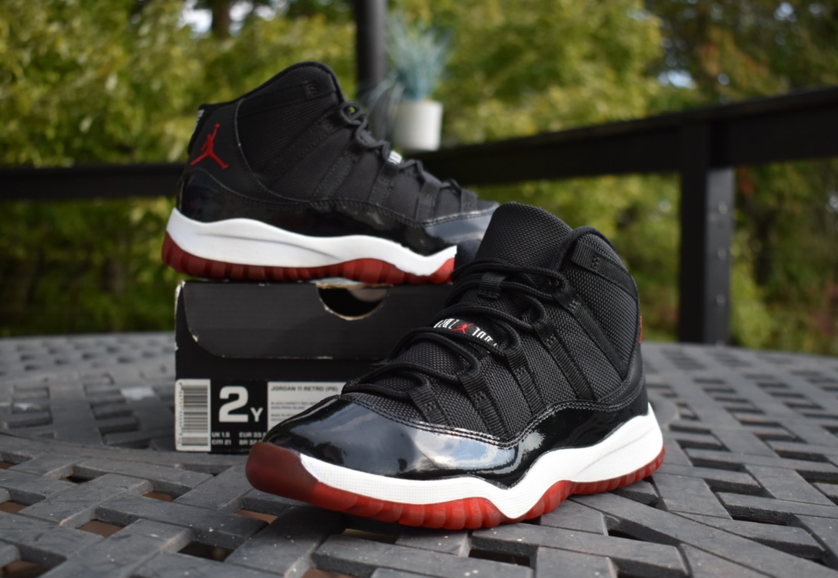 Vintage Nike Air Jordan 11 Retro PS 'Bred' 2012 378039-010 Youth