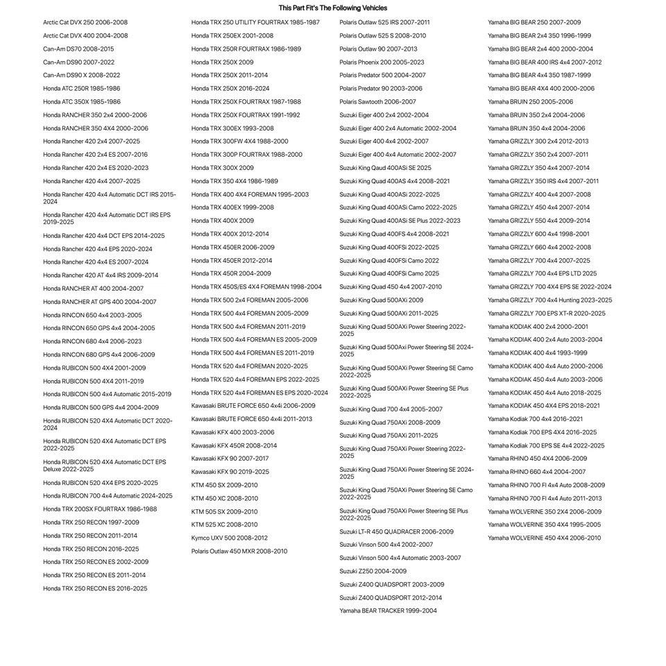 Separadores de rueda traseros de aluminio Tusk 45 mm para CAN-AM DS90 2007-2022 Foto 4 de 4
