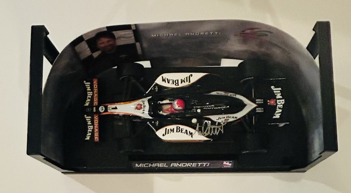 Michael Andretti signed 2008 #39 Jim Beam IndyCar 1/18 Greenlight