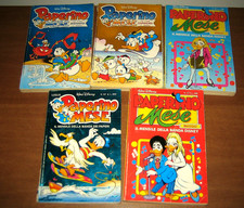 LOTTO 5 Fumetti Disney PAPERINO MESE (un nr. con Figurine adesive)  anni 80 / 90