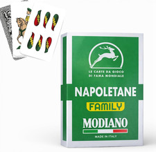 Modiano Family Carte Napoletane Da Gioco – Mazzo Regionale in Cartoncino Duplex 