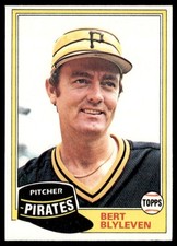 1981 Topps #554 Bert Blyleven Pirates