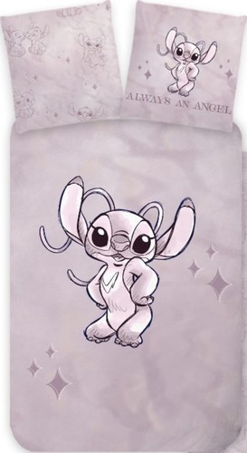 Disney Lilo & Stitch Wende-Bettwäsche-Set 135x200 80x80 Baumwolle Bettzeug Angel - Bild 1 von 6