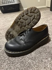 Dr. Martens 1461 Vintage England Quad Black Leather 3 Eye Oxford Mens Size 11