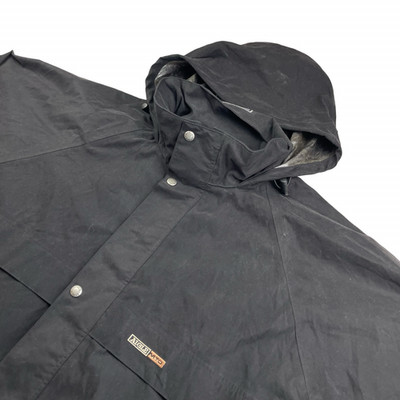 Aigle MTD Men's Packable Hood Full Zip Waterproof Rain Coat Black   XL