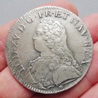 Louis XV - Ecu aux Branches d'Olivier - 1738 C Caen