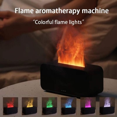 Flame Aroma Diffuser,Fragrance Essential Oil Diffuser Humidifier,with 3D Flame N