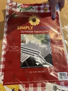 Set Of 6 Outdoor Picnic Table Cloth