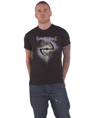 Evanescence T Shirt Classic Band Logo Nue offiziell Herren Schwarz
