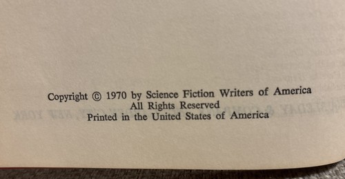 The Science Fiction Hall of Fame by Robert Silverberg 1st Ed Vol 1 1970 HC - Picture 5 of 5