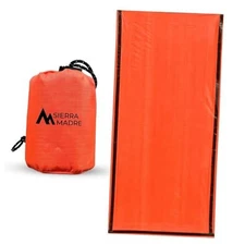 Emergency Sleeping Bag – Ultralight, Waterproof Mylar Thermal Bivy Pack of 1