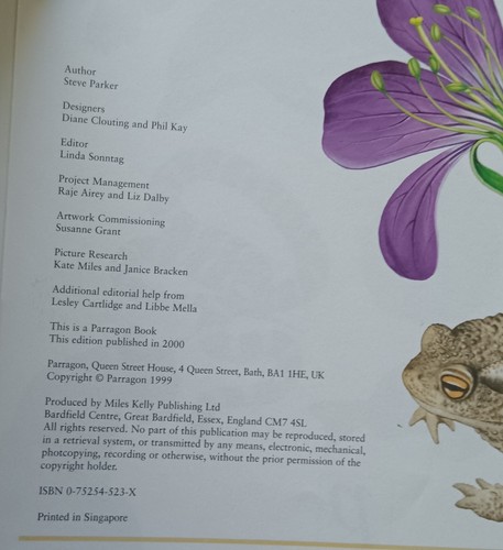 All About The Living World by Steve Parker - HC 2000 children's picture book - Picture 3 of 5