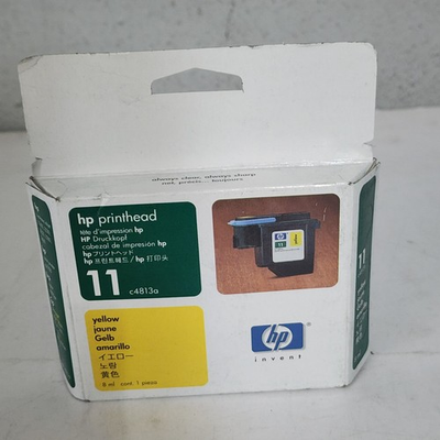 #ad #ad HP 11 C4813A Yellow Printhead Genuine New Sealed Box Free Ship $68.99