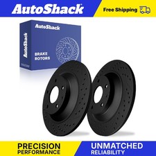 Rear Drilled Slotted Brake Rotors Pair for Mazda CX-5 CX-30 MX-30 EV 2.5L