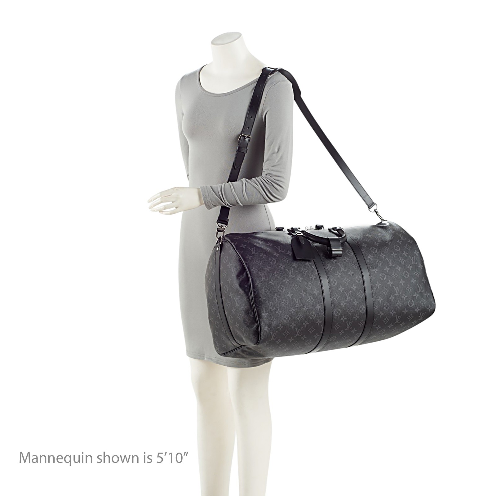 Louis Vuitton Monogram Eclipse Keepall Bandoulier… - image 5