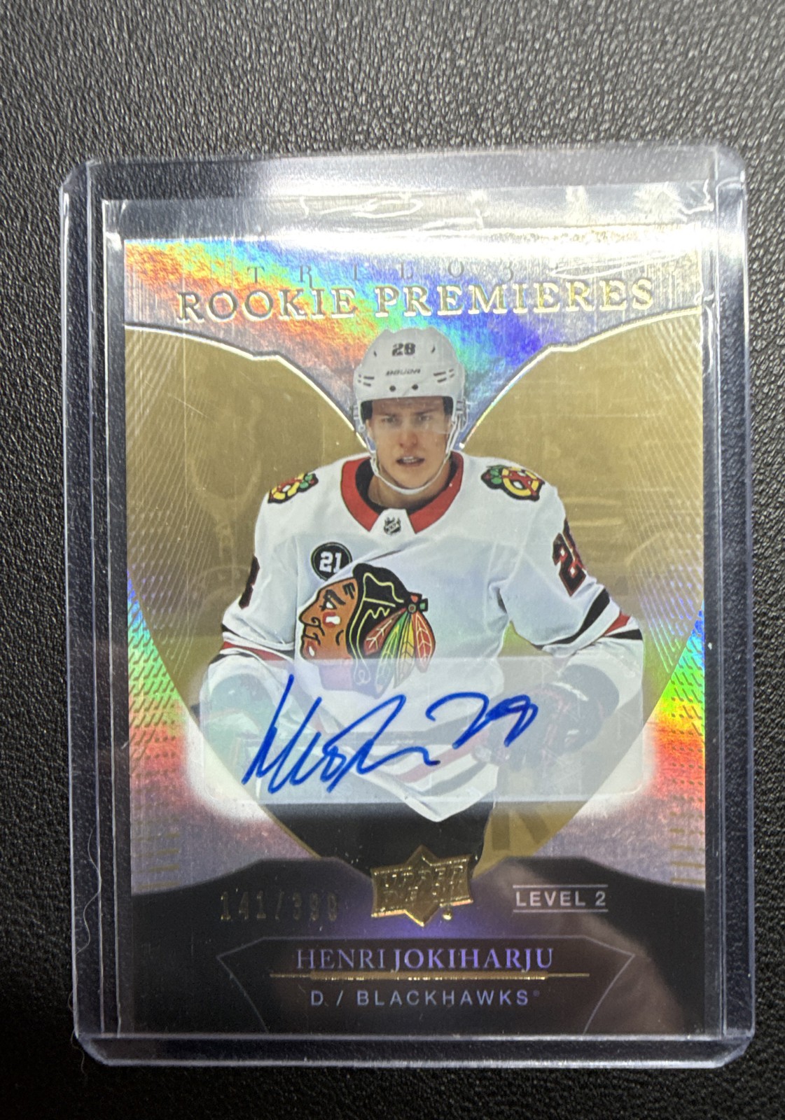 Henri Jokiharju #99 2018-19 Upper Deck Trilogy Hockey
