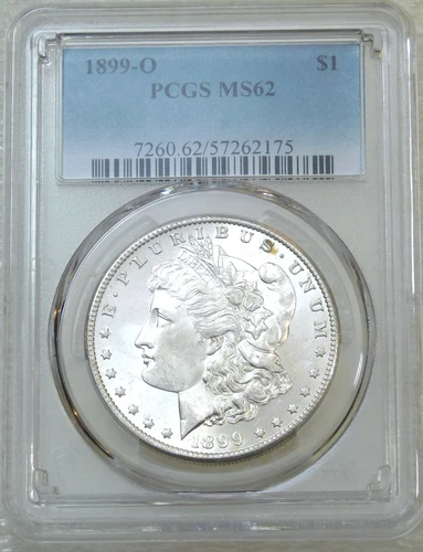 1899-O Morgan Silver Dollar PCGS MS62 Frosty White Just Graded New Holder #W156J