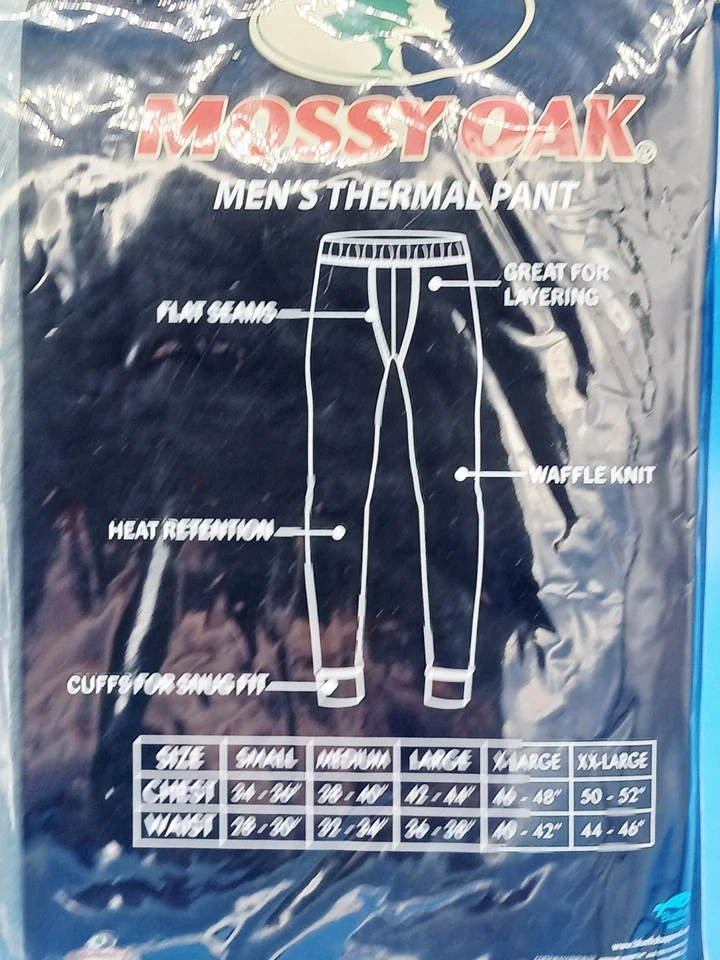 Mossy Oak Men's Thermal Pant Size XL. - Image 4 of 4