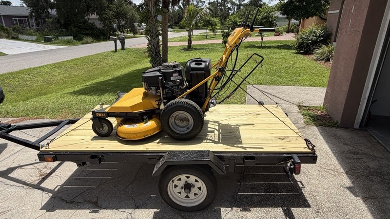 DeWalt 33 in. 344 cc Gas Gear-Drive Walk-Behind Mower Trailer Is Not Included