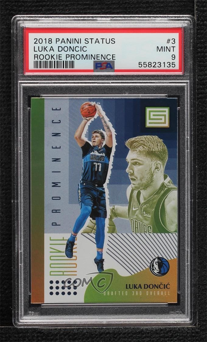 2018-19 Panini Status Rookie Prominence Luka Doncic #3 PSA 9 MINT RC 11y2
