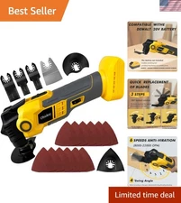 Compact DeWalt-Compatible Oscillating Tool - 6-Speed Anti-Vibration Technology