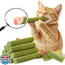 GREMBEB 90g/3.17oz Cats Treat Cat Grass Teething Stick Kitten Toy Catnip Toys