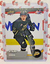 Ridly Greig - STARS - 2021-22 Upper Deck CHL Hockey - Brandon Wheat Kings #349