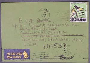 MayfairStamps Singapore 1978 to Wilmington DE Air Mail Cover aaz_98817